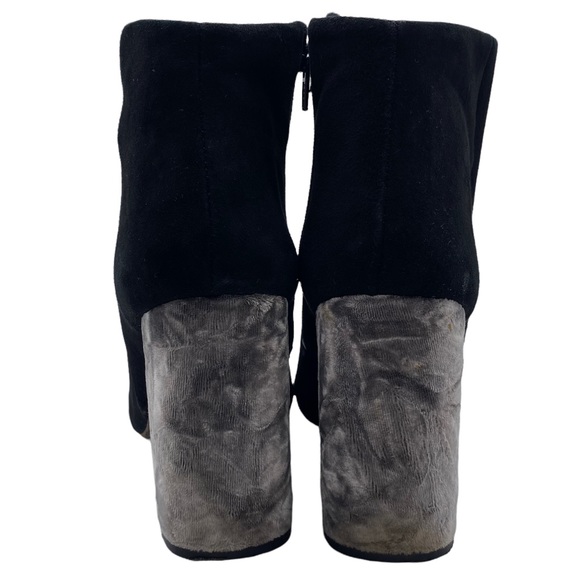 Free People Suede & Velour Colorblock Block Heel Ankle Boot Size 7.5 - Picture 7 of 15